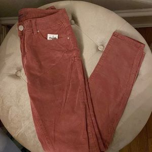 NEW WITH TAGS Refuge Rust Pink/Orange Corduroy Jeans